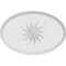 Ekena Millwork Standard Dalton Spiral Rosette With Beveled Edge, 5"W x 3 1/4"H x 1"P ROSP050X033X100DAL13 - alternate 4